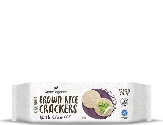 Ceres Organics Brown Rice Crackers - Green Mumma