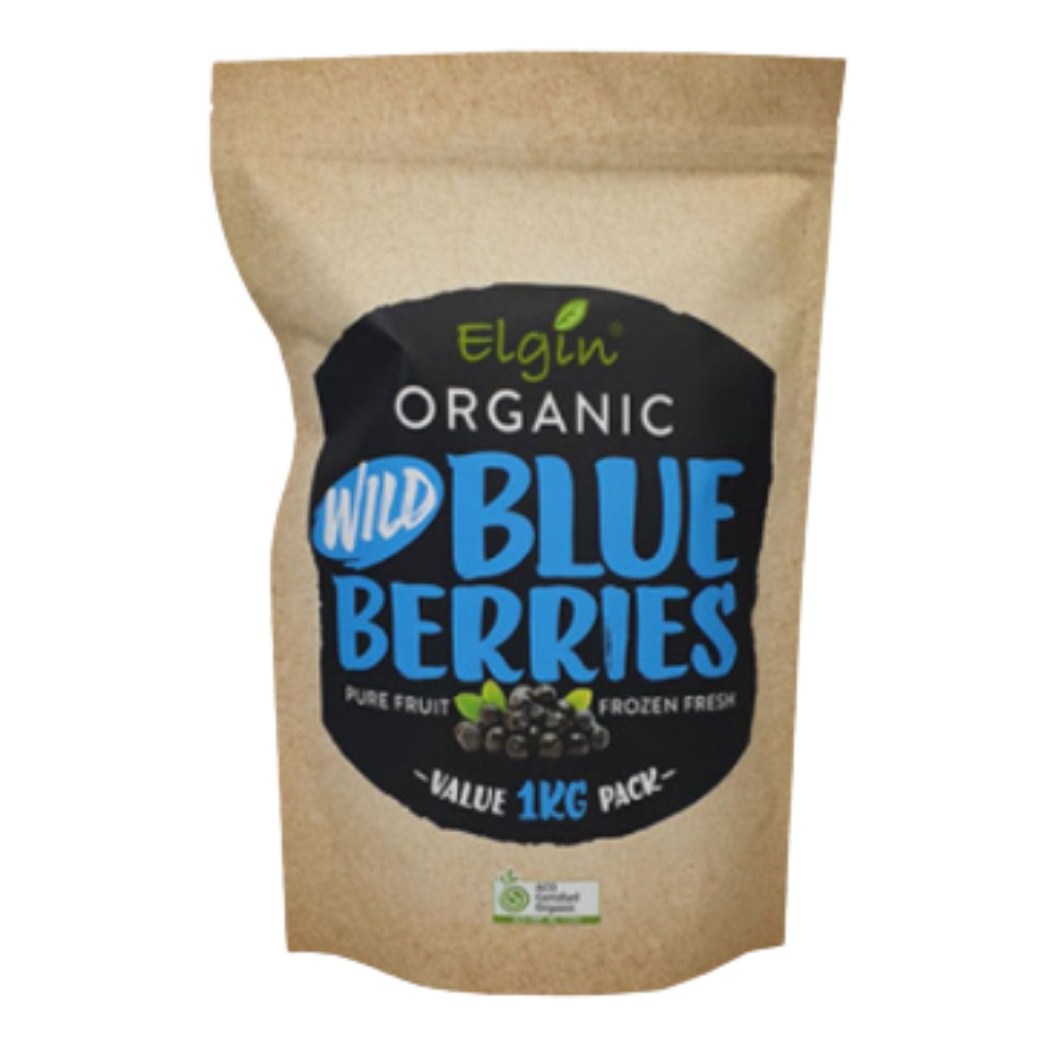 Frozen Wild Blueberries- Elgin Organic. 1kg