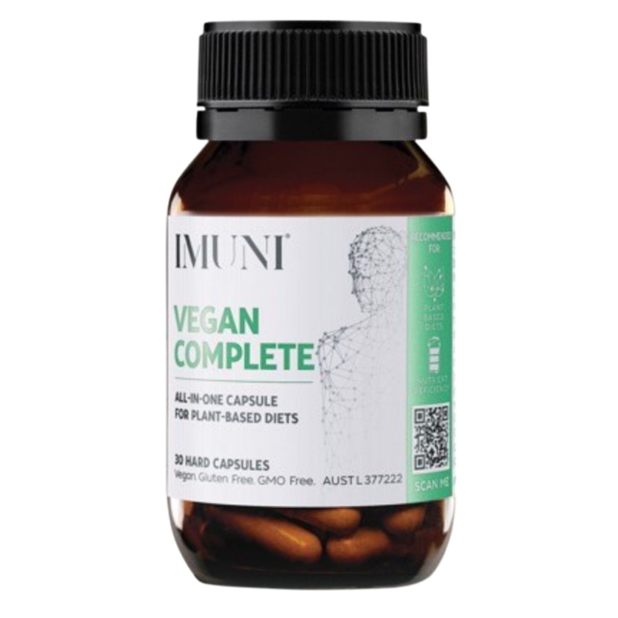 Vegan Complete for plant based diets- Imuni. 30 Capsules
