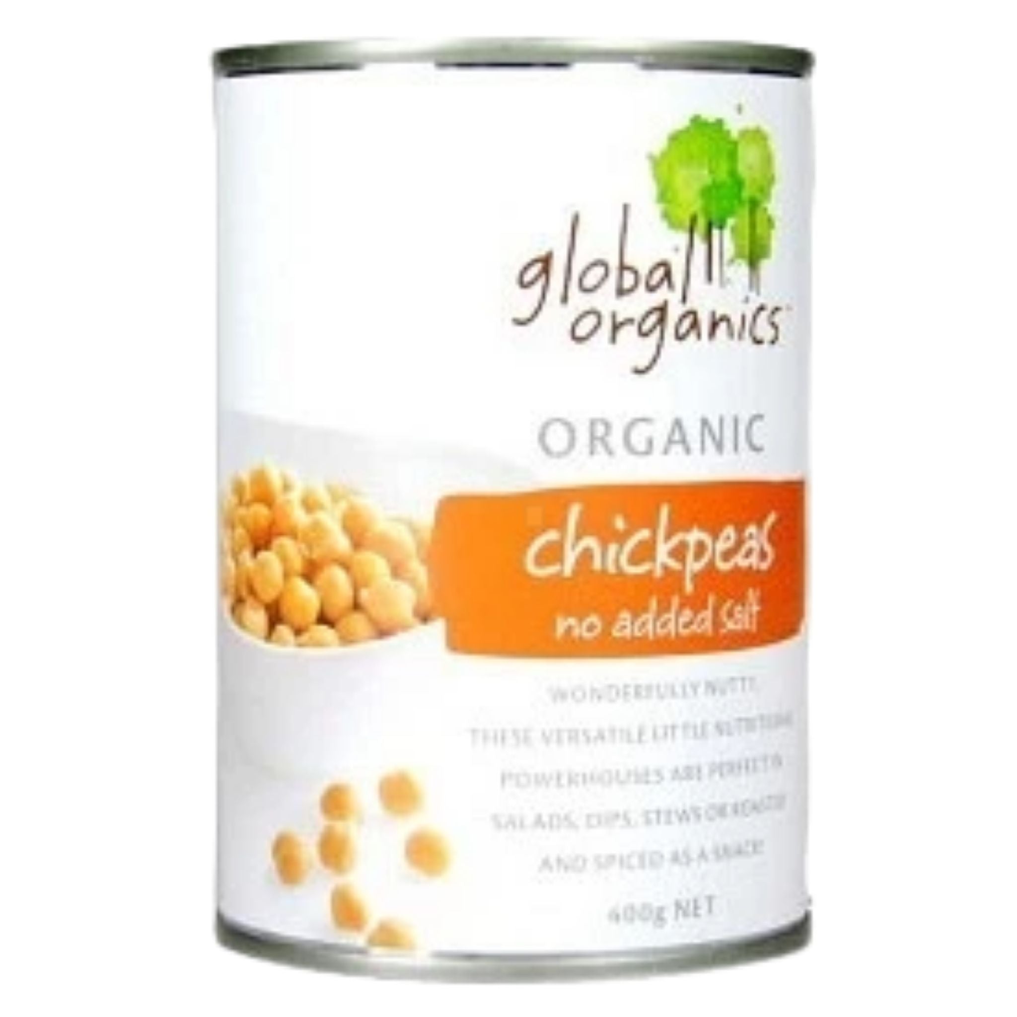 Chickpeas - No Added Salt (BULK)- Global Organics (400gm)