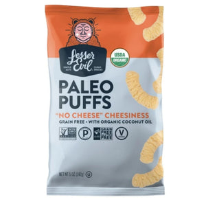 Paleo Puffs (No Cheese Cheesiness) - Lesser Evil