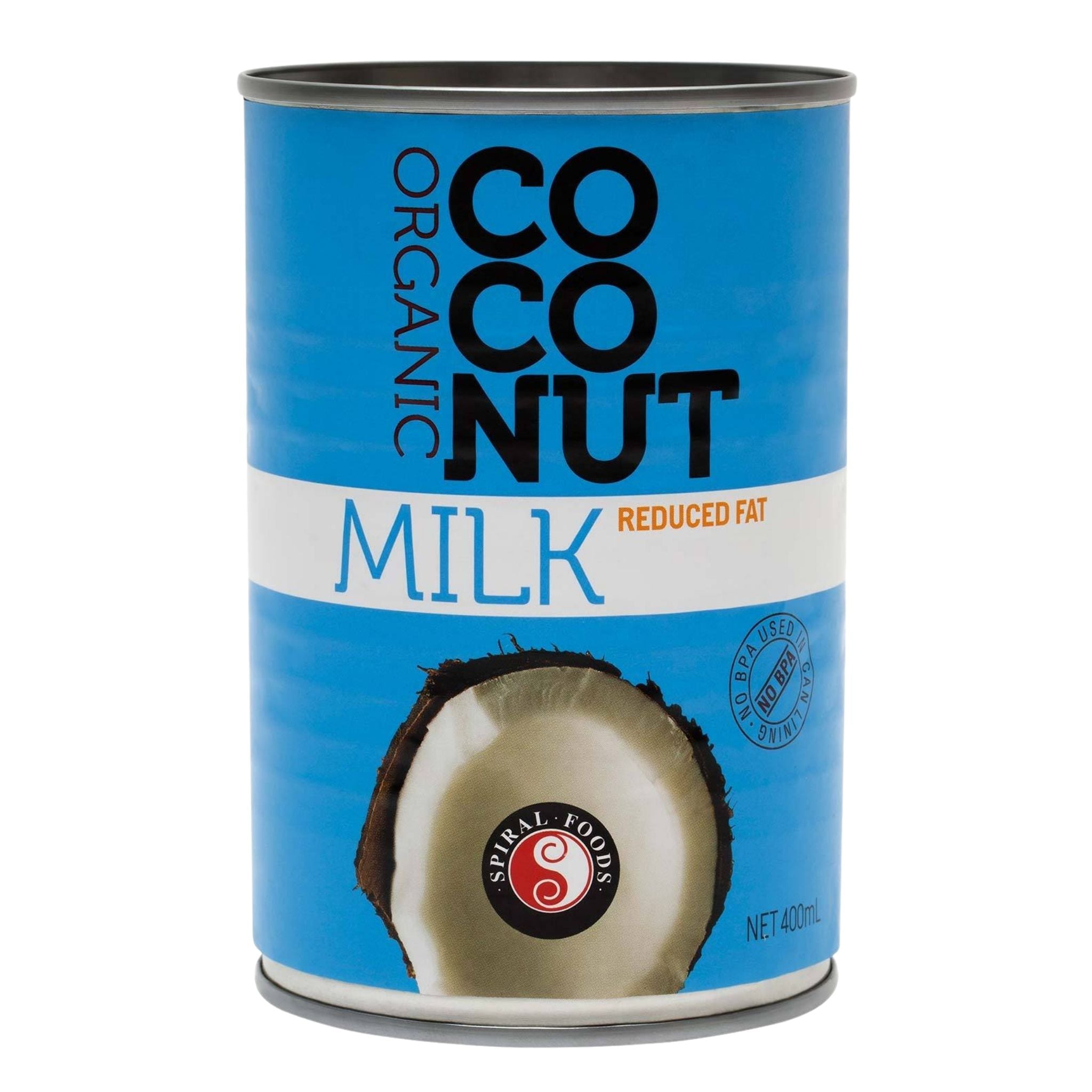 Coconut Milk (Reduced Fat) - Spiral Foods. 400ml