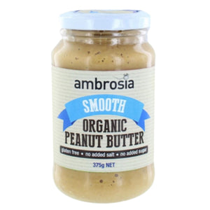 Peanut Butter (Organic) - Smooth. Ambrosia. 375gr