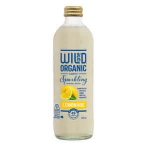 Lightly Sparkling Mineral Water - Lemonade. Wild One Organic. 345ml