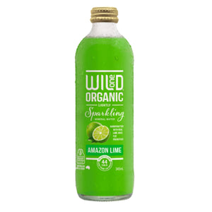 Lightly Sparkling Mineral Water - Amazon Lime. Wild One Organic. 345ml