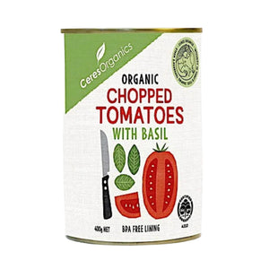 Chopped Tomatoes with BASIL - Ceres Organics