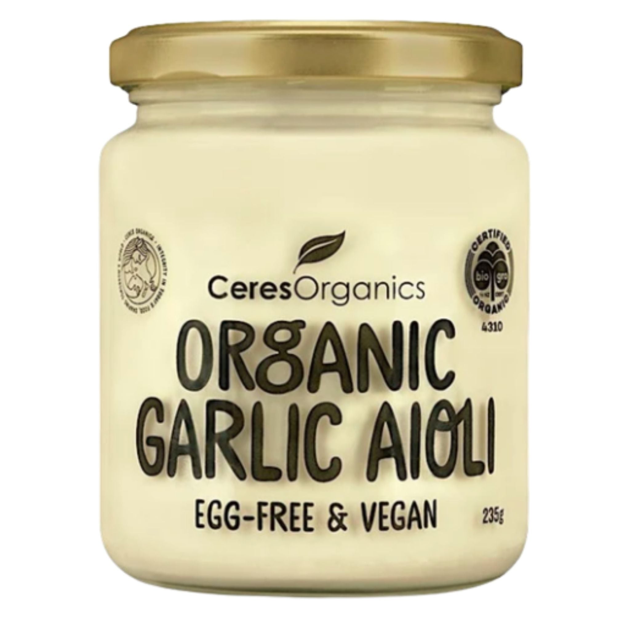 Garlic Aioli (Egg free) - Ceres Organics. 235gr