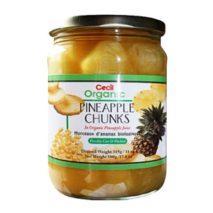 Pineapple Chunks (Organic) - Cecil Organic. 500gr