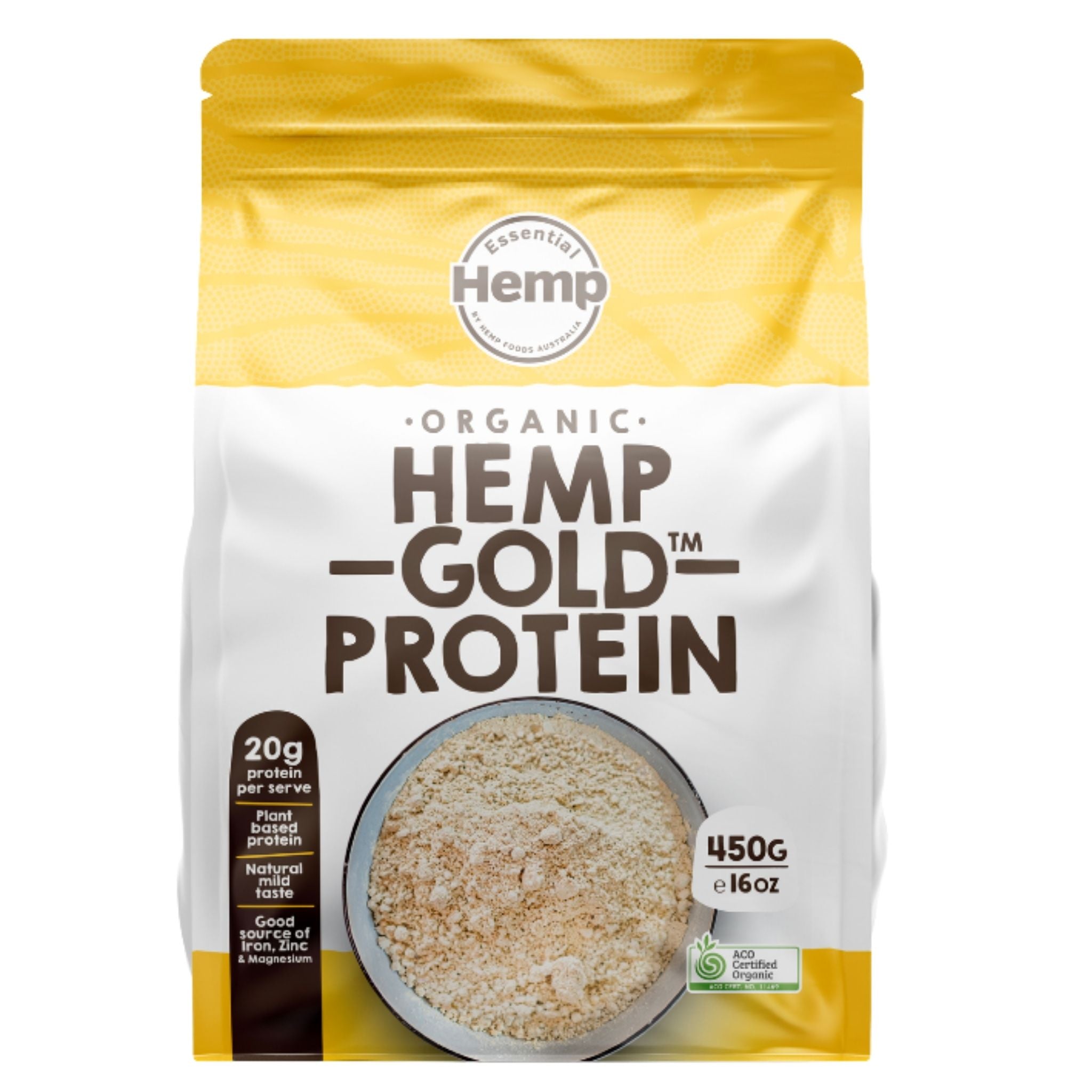 Hemp Gold Protein (Organic) - Essential Hemp. 450gr