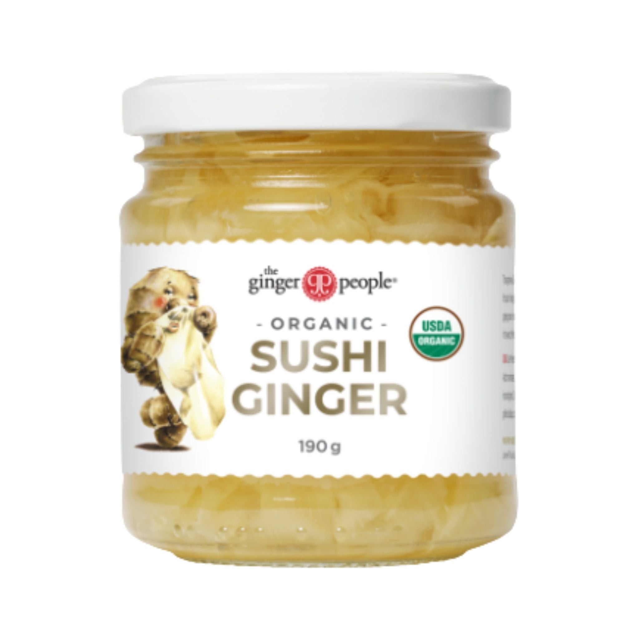 Pickled Sushi Ginger (Organic) - The ginger people. 190gr