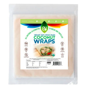 Coconut Wraps (Organic  Raw) - Nuco. 5 wraps