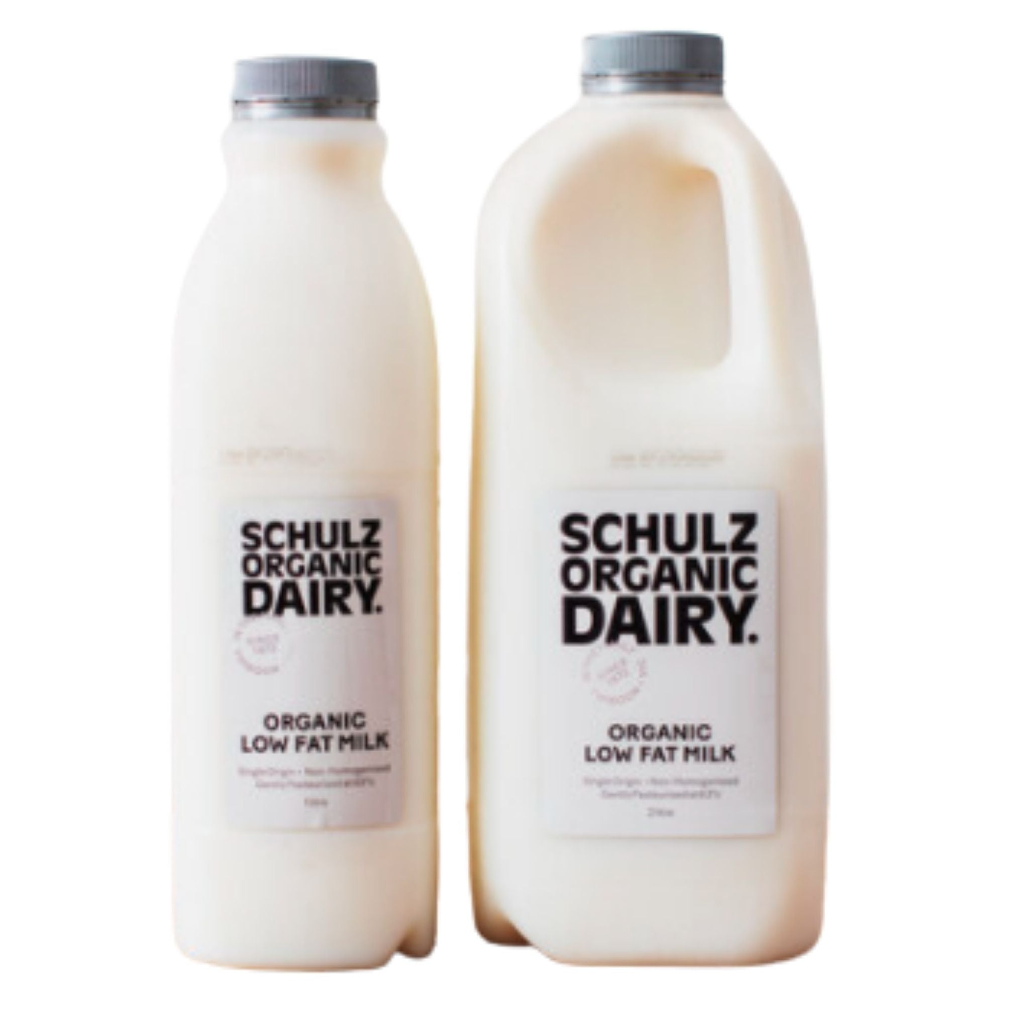 Low Fat Milk. Schulz Organic Dairy